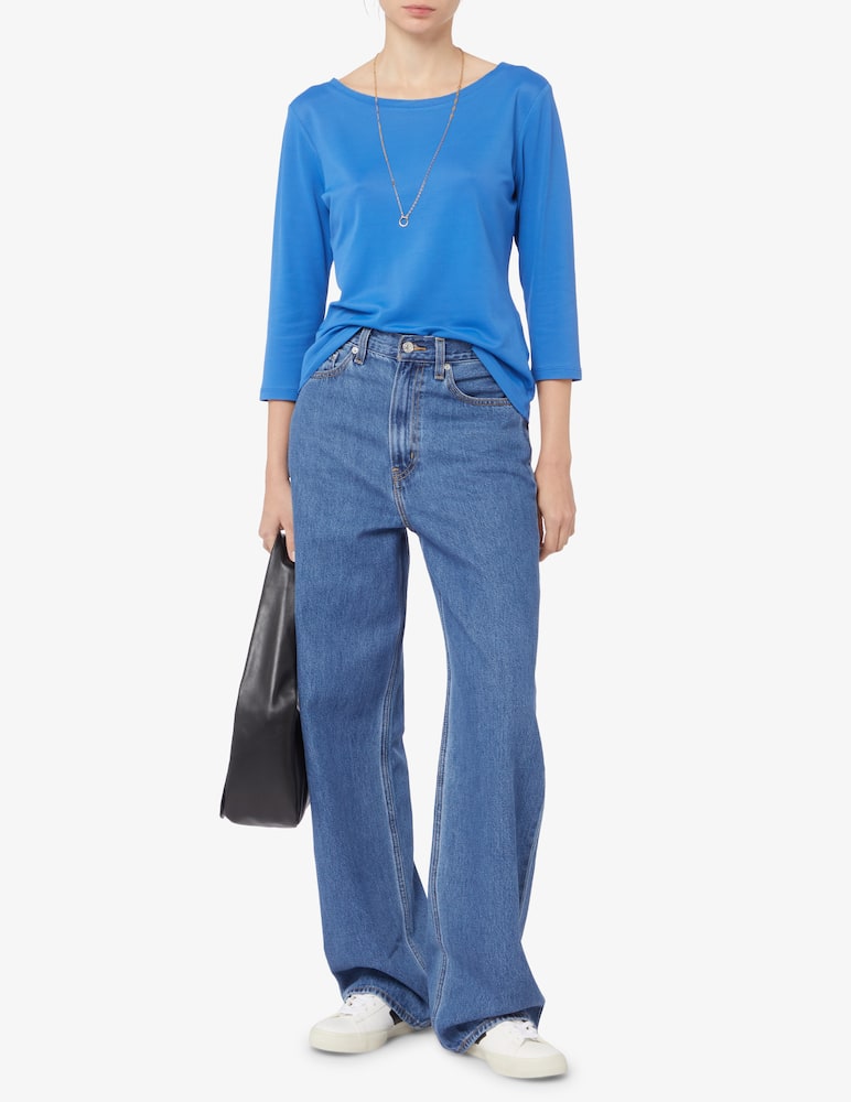 rinascente Elizabeth Ascot 3/4 sleeve crewneck top