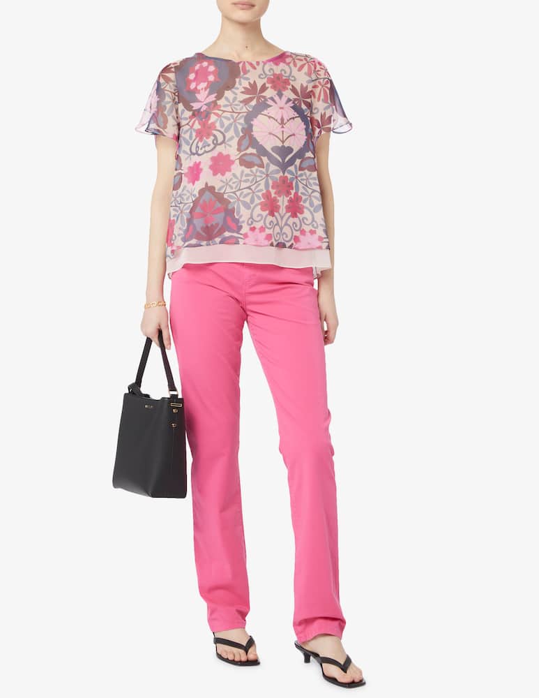 rinascente Elizabeth Ascot Blouse with floral print