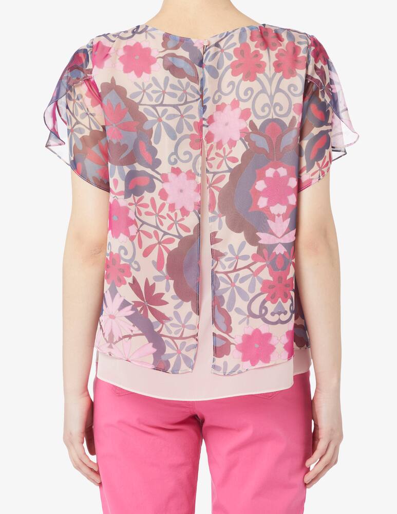 rinascente Elizabeth Ascot Blouse with floral print