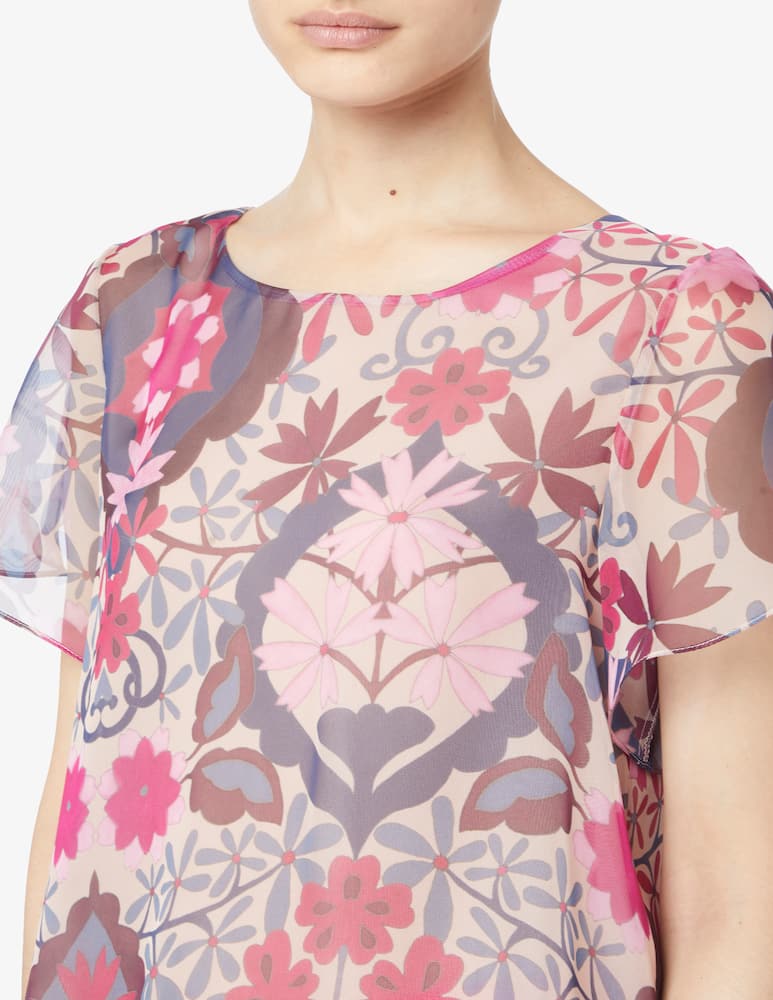 rinascente Elizabeth Ascot Blouse with floral print