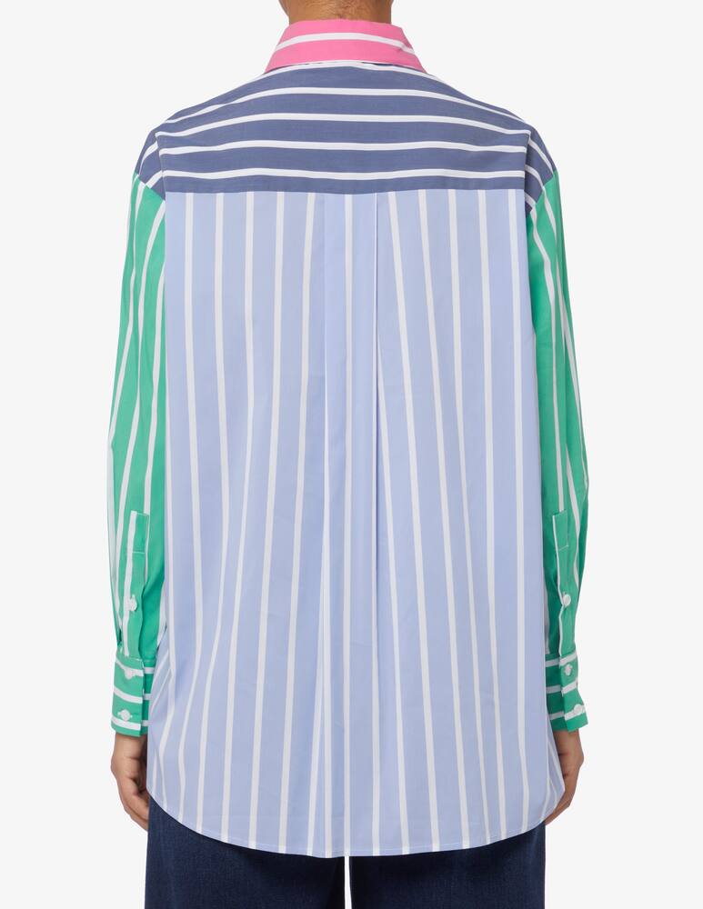 rinascente Elizabeth Ascot Striped closed collar shirt