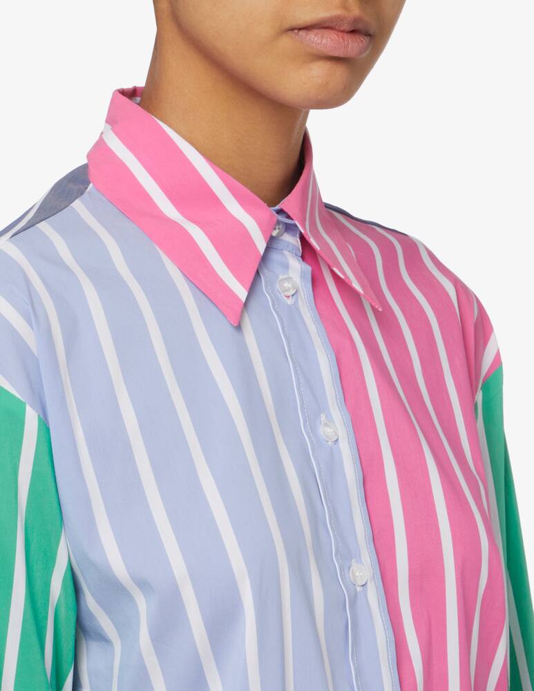 rinascente Elizabeth Ascot Striped closed collar shirt
