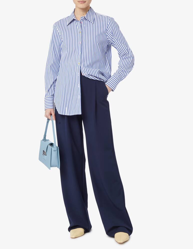 rinascente Elizabeth Ascot Oversized shirt with colored buttons