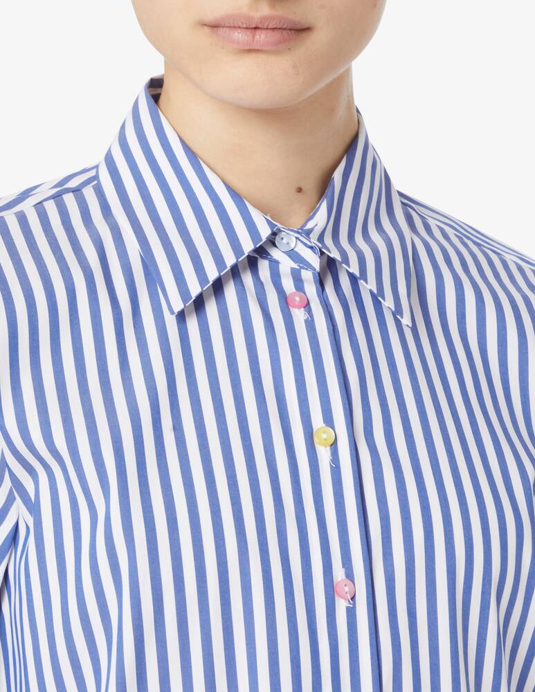 rinascente Elizabeth Ascot Oversized shirt with colored buttons