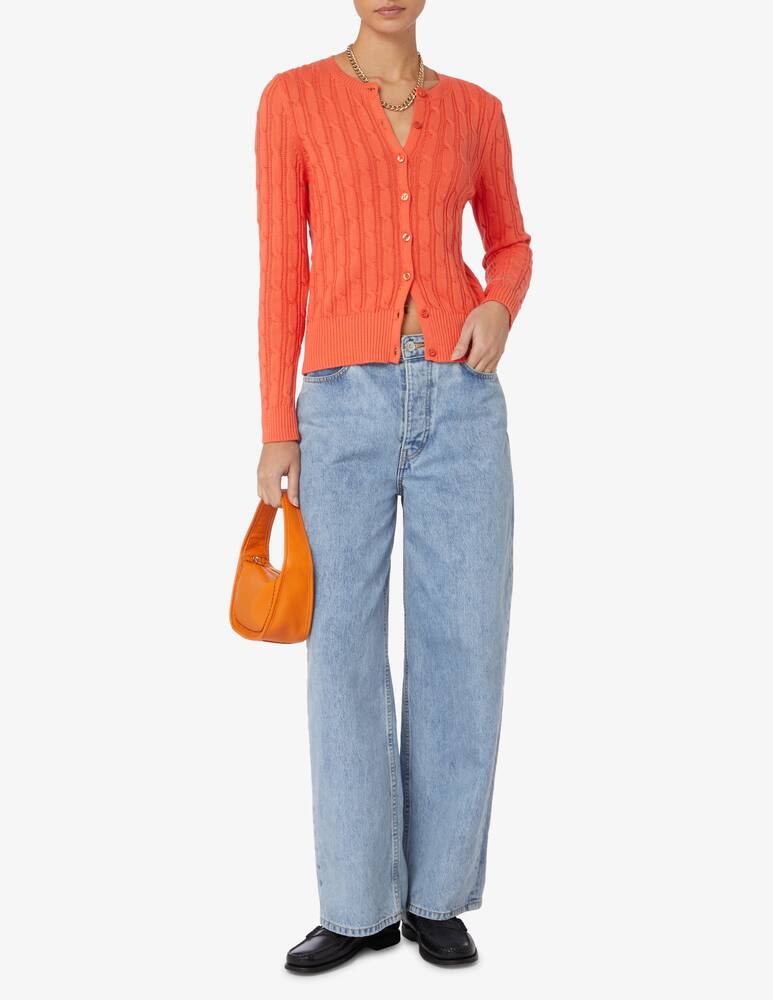 Elizabeth Ascot Cardigan collo alla coreana treccia - immagine 2 Elizabeth Ascot Cardigan collo alla coreana treccia - immagine 2