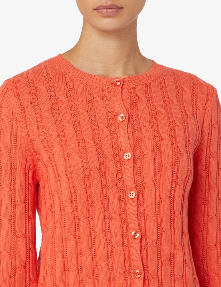 Elizabeth Ascot Cardigan collo alla coreana treccia - immagine 4 Elizabeth Ascot Cardigan collo alla coreana treccia - immagine 4