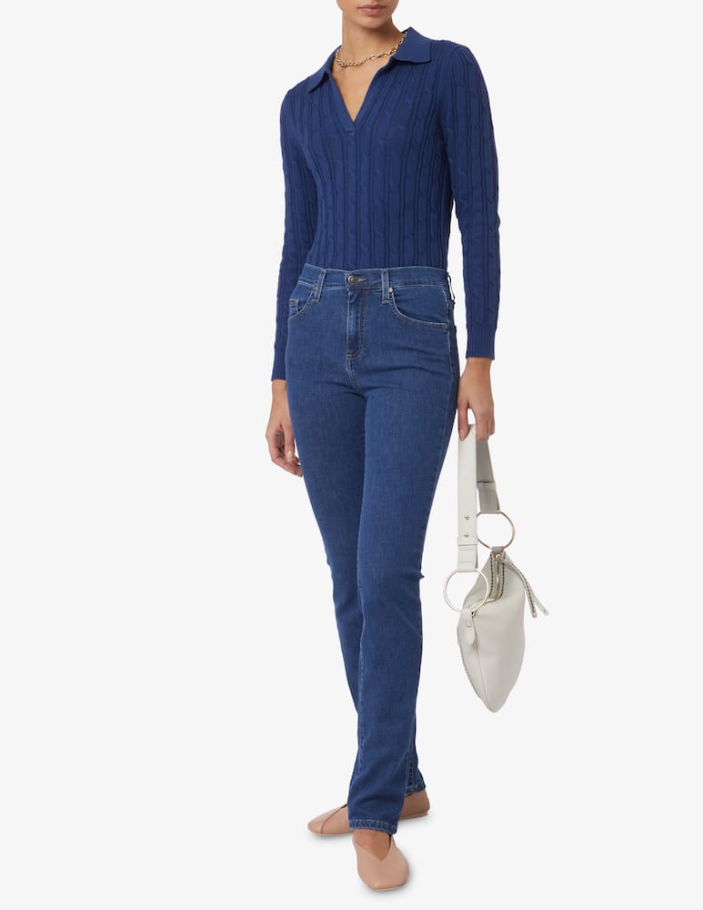 rinascente Elizabeth Ascot Polo a manica lunga trecce