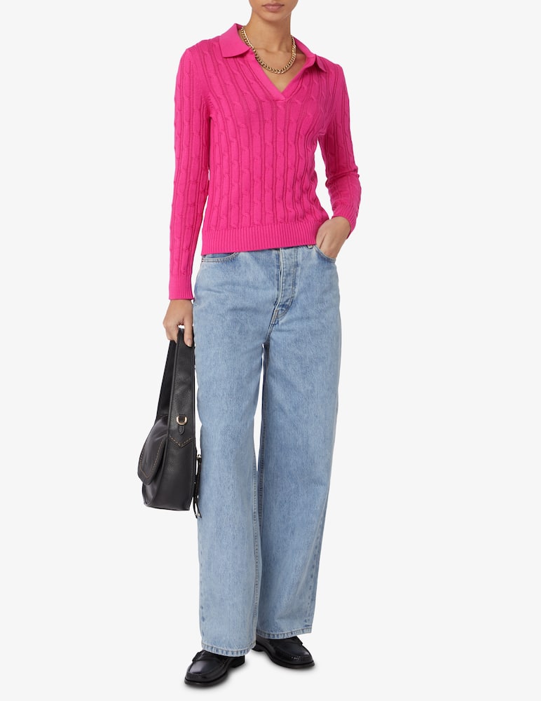 rinascente Elizabeth Ascot Polo a manica lunga trecce