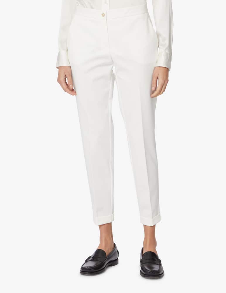 rinascente Elizabeth Ascot Pantaloni sigaretta con risvolti