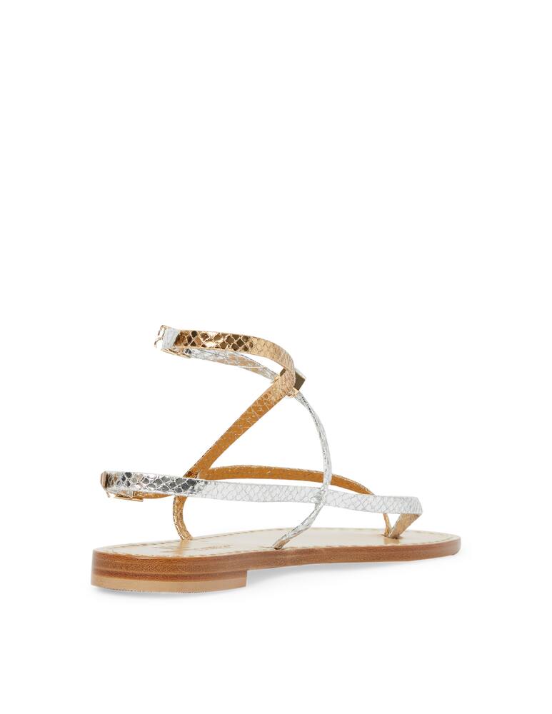 rinascente Emanuela Caruso Infradito con dettagli in pietre