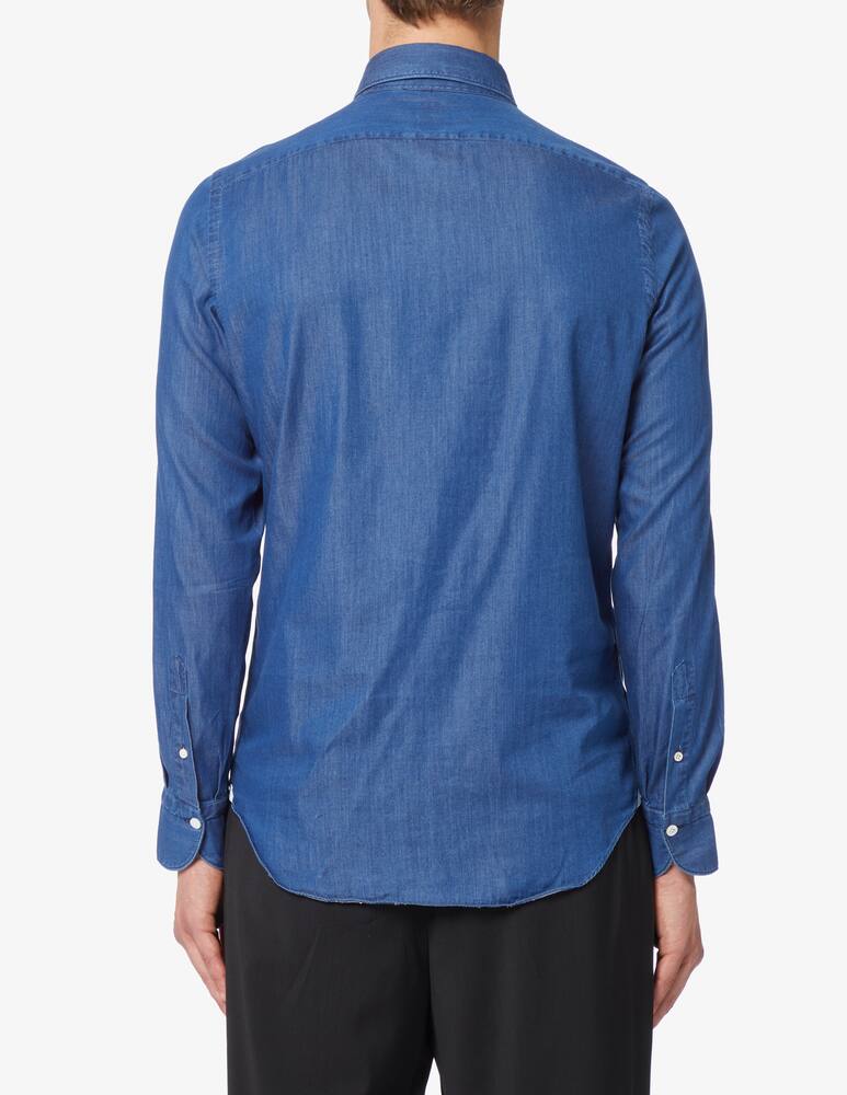 rinascente Finamore Camicia denim giza 45