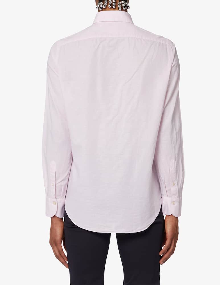 rinascente Finamore Cotton and linen shirt Pink 