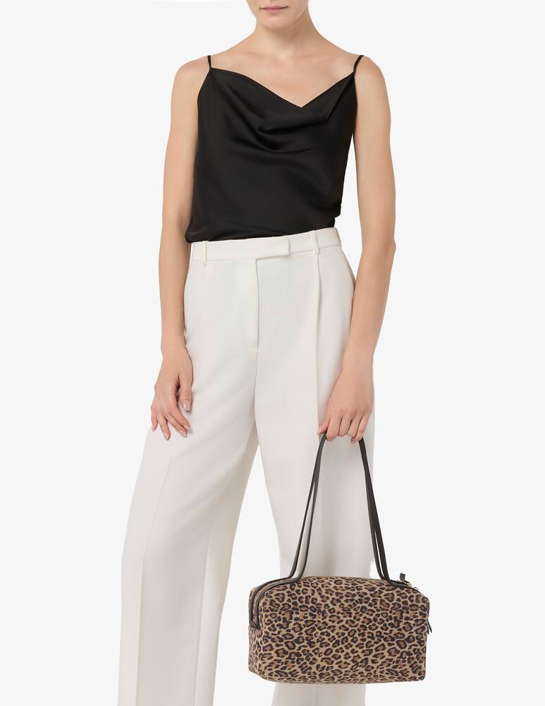 rinascente Arron Borsa a spalla bowling in camoscio