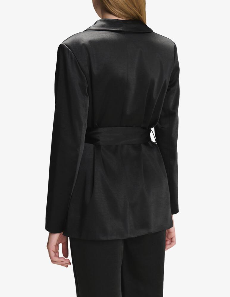 rinascente Face to Face Style Giacca in raso con cintura Rose