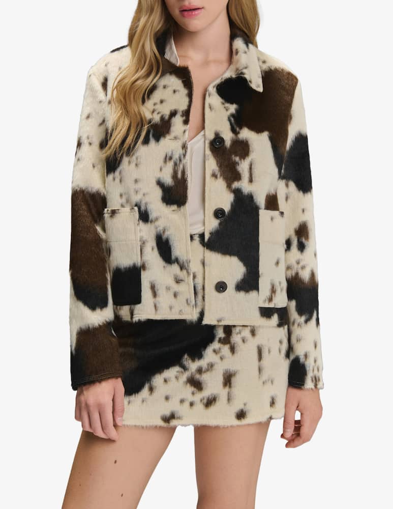 rinascente Face to Face Style Lola cowprint jacket