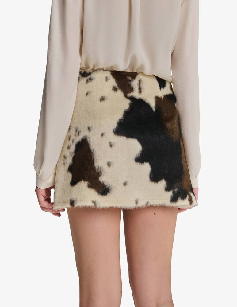 rinascente Face to Face Style Lola cowprint skirt