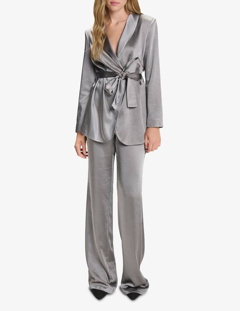 rinascente Face to Face Style Rose satin trousers