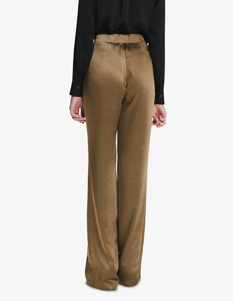 rinascente Face to Face Style Rose satin trousers