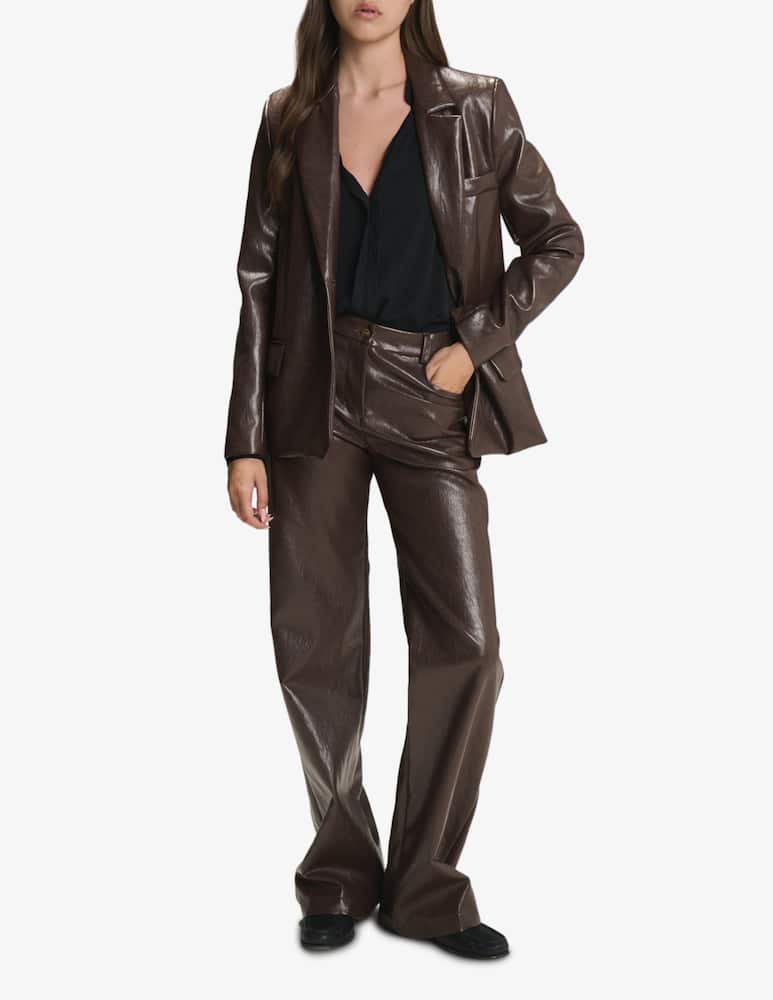 rinascente Face to Face Style Paula faux leather trousers