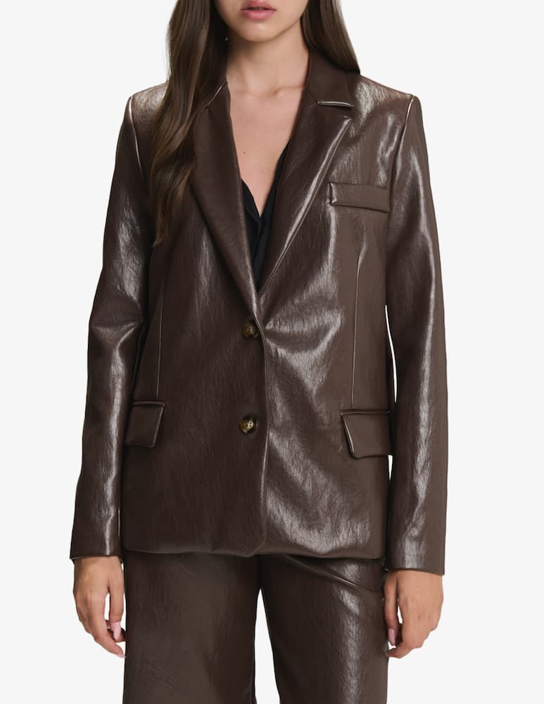 rinascente Face to Face Style Blazer in similpelle Paula