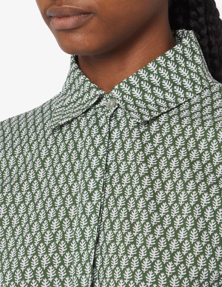 rinascente Delfina Vestito chemisier chiuso lungo con balze