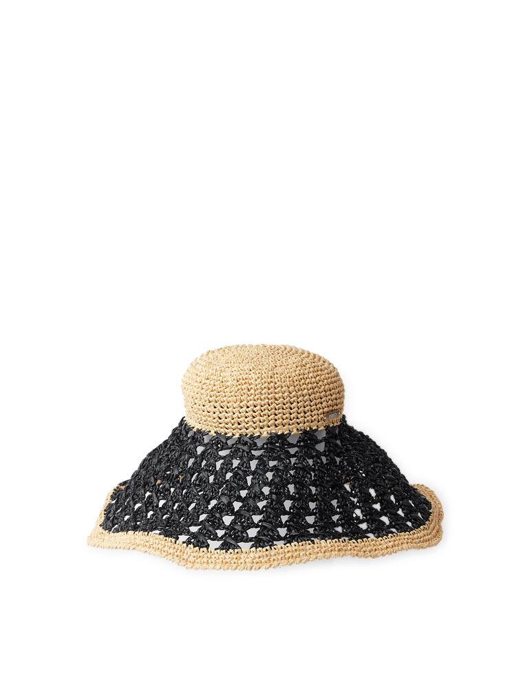 rinascente Filippo Catarzi 1910 Hand made crochet floppy Pamela in viscose