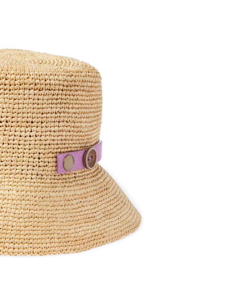 rinascente Filippo Catarzi 1910 Cloche in maglina di carta con bordino a contrasto