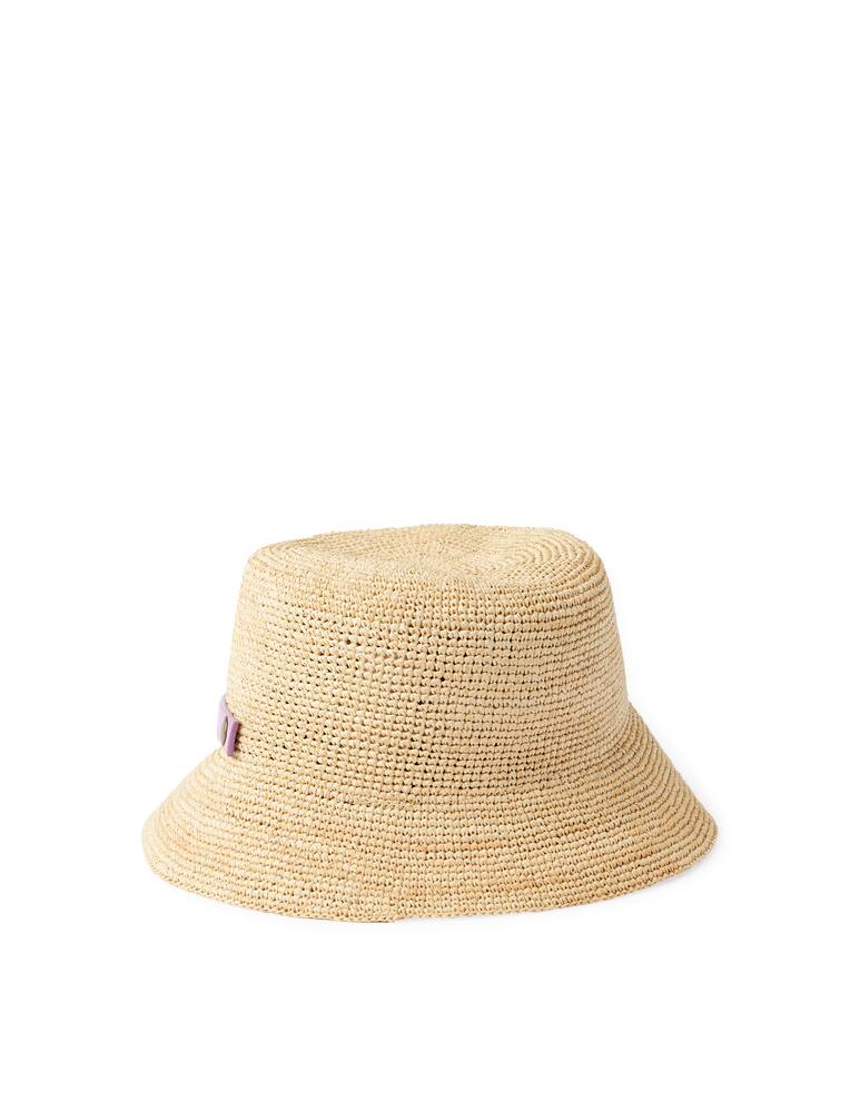 rinascente Filippo Catarzi 1910 Cloche in maglina di carta con bordino a contrasto