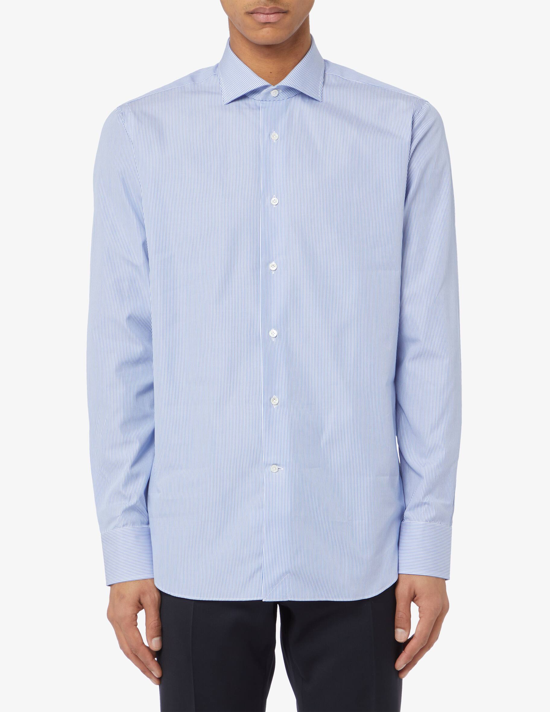 White & light blue casual shirt ALASSANDRO GHERARDI main image 1