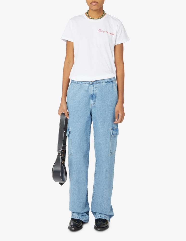 rinascente FedoraMi T-shirt Allergic to People - Bianco