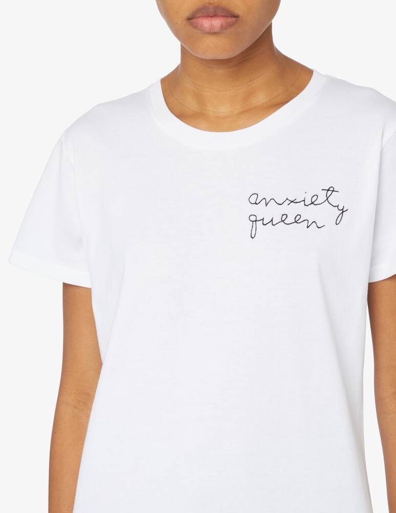 rinascente FedoraMi T-shirt Anxiety Queen - Bianco