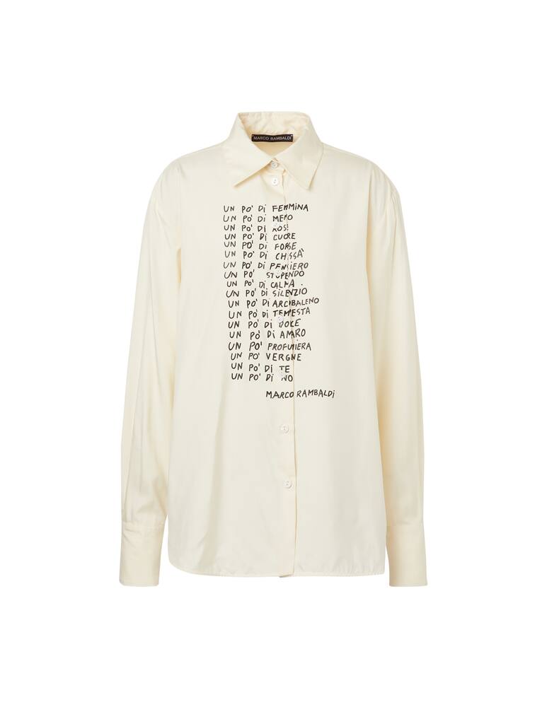 rinascente Marco Rambaldi Oversize shirt with silkscreen print 