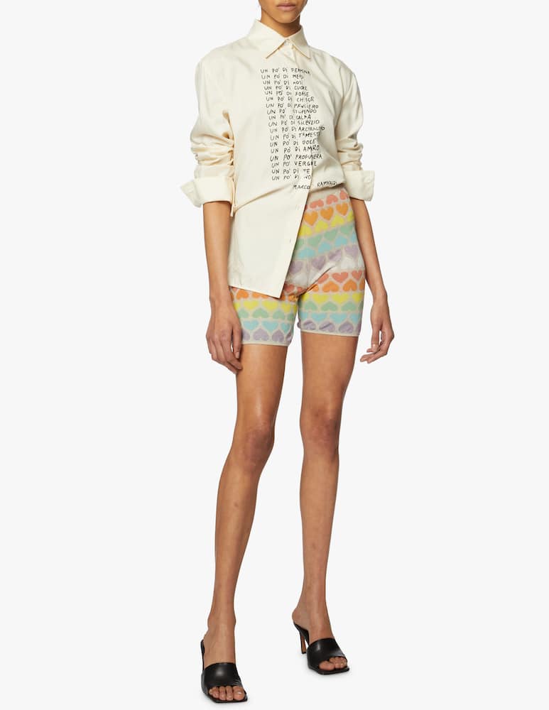 rinascente Marco Rambaldi Oversize shirt with silkscreen print 