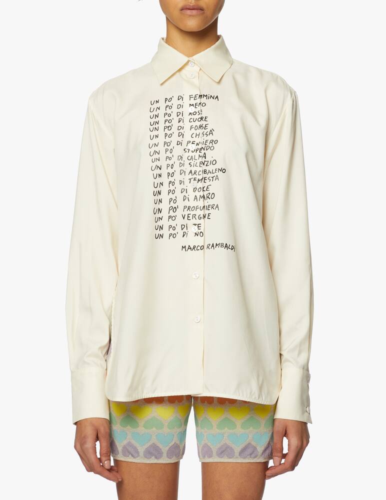 rinascente Marco Rambaldi Oversize shirt with silkscreen print 