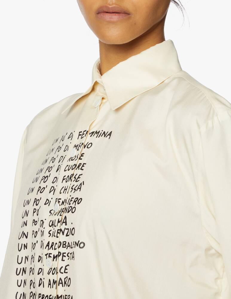 rinascente Marco Rambaldi Oversize shirt with silkscreen print 