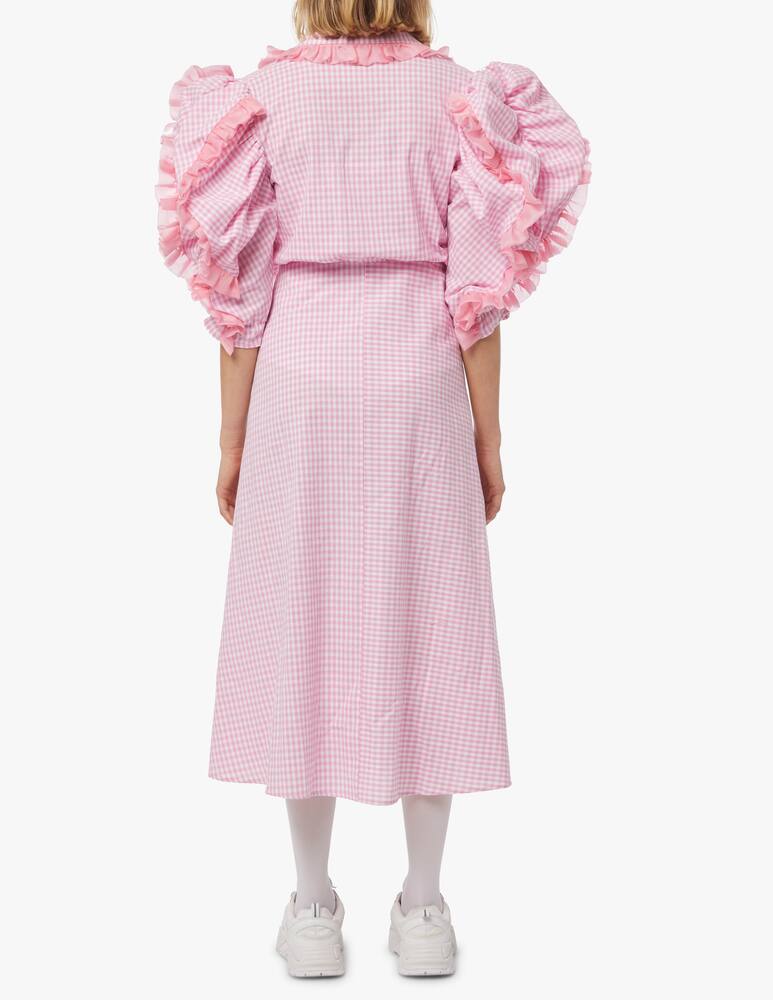 rinascente Greta Boldini Cotton vichy midi dress