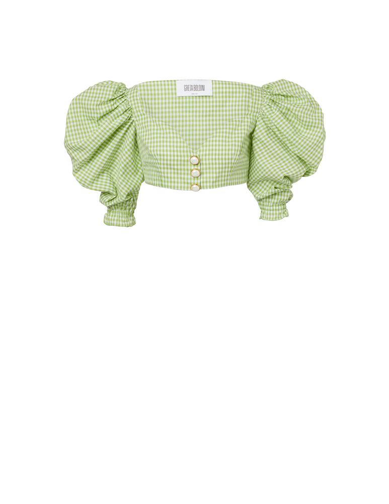 rinascente Greta Boldini Cotton vichy top