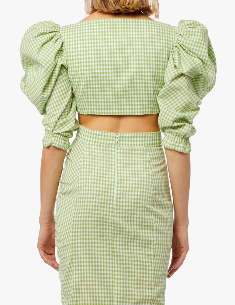 rinascente Greta Boldini Cotton vichy top