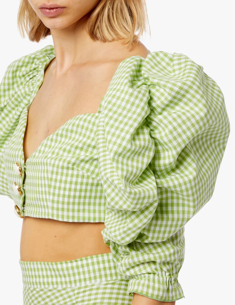 rinascente Greta Boldini Cotton vichy top