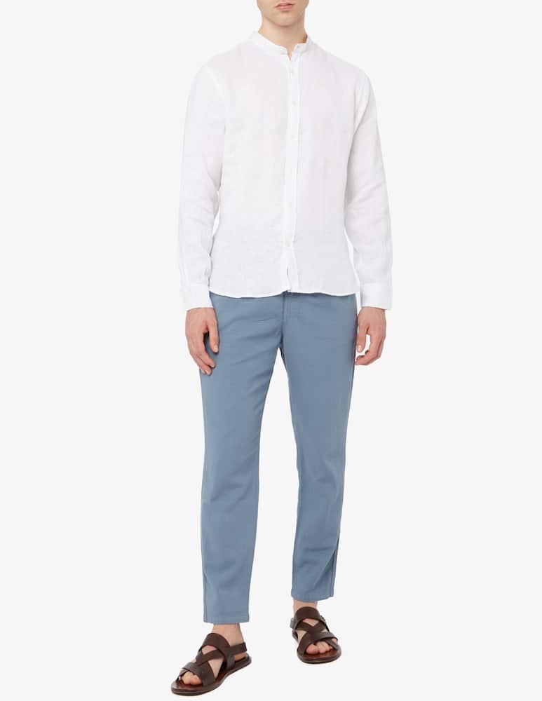 rinascente At.p.co Linen corean neck shirt