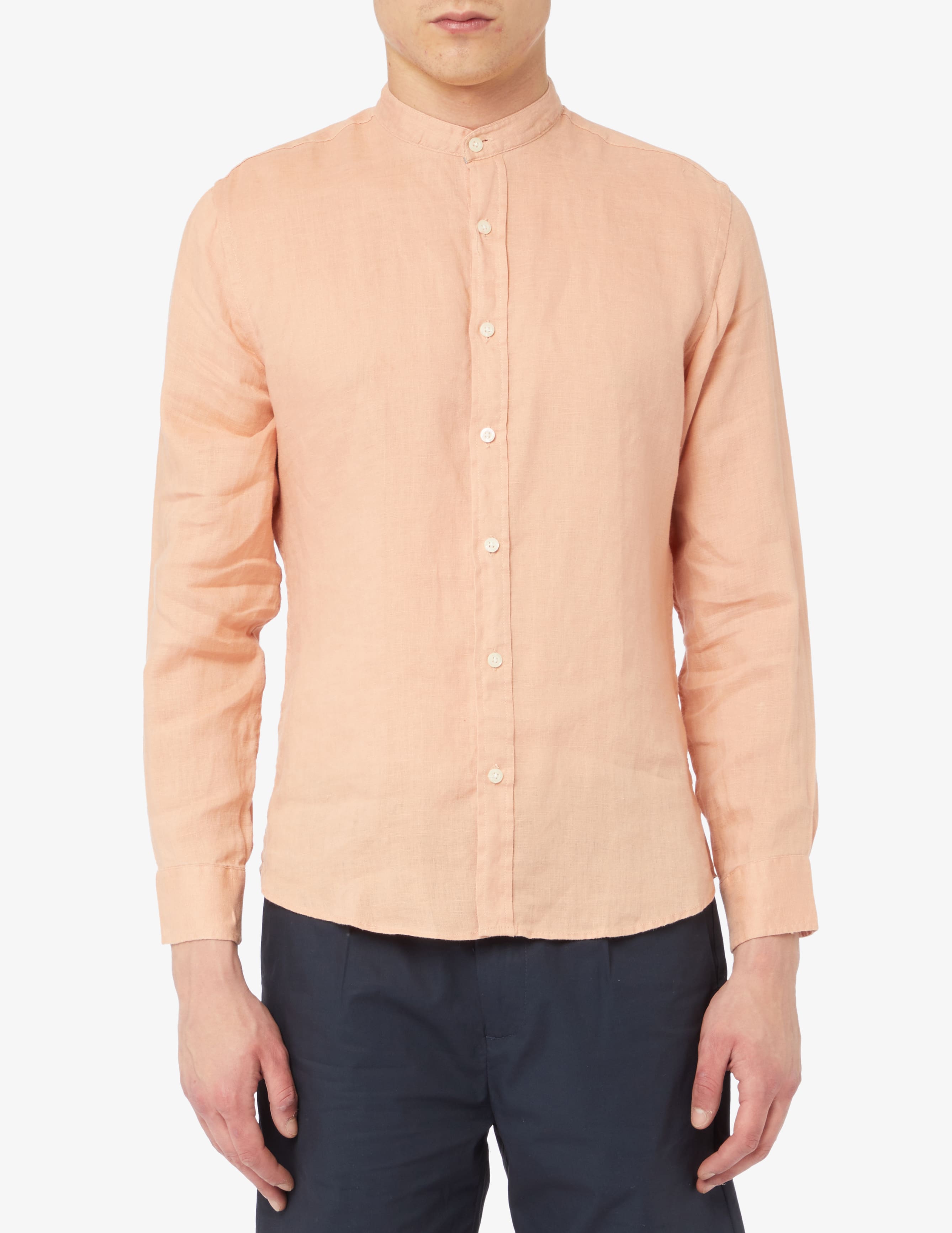 J.o Milano Camicia Con Collo Alla Coreana 576M4 In Misto Lino main image 1