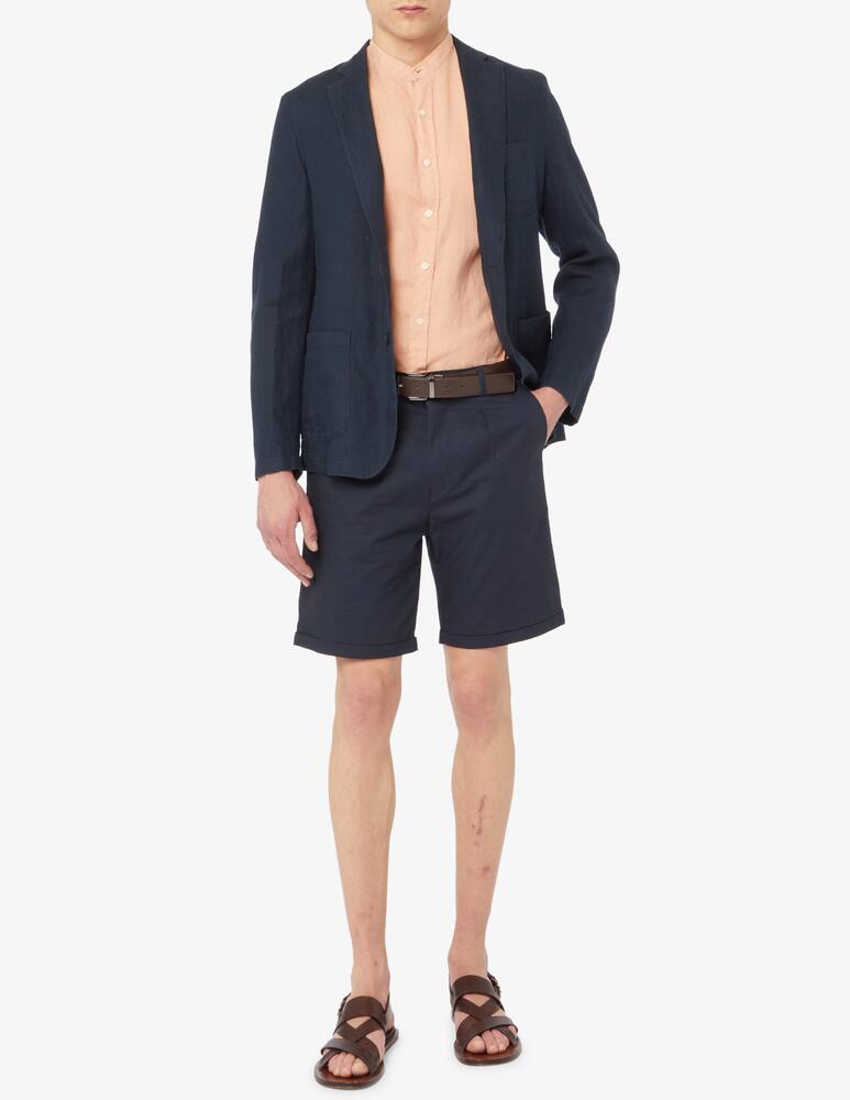 rinascente At.p.co Linen corean neck shirt