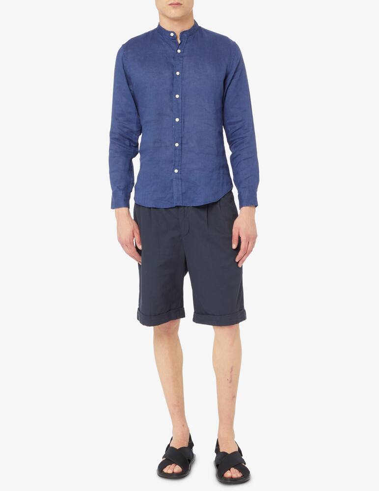 rinascente At.p.co Linen corean neck shirt