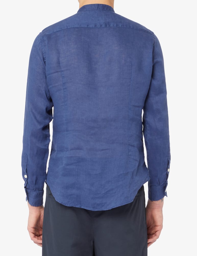 rinascente At.p.co Linen corean neck shirt