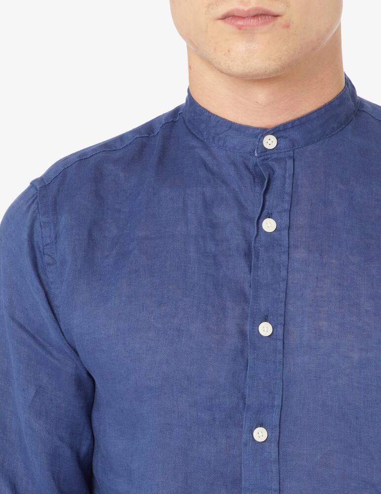 rinascente At.p.co Linen corean neck shirt