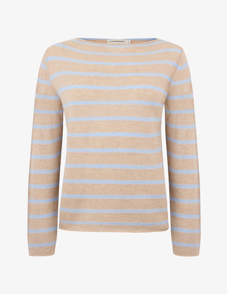 rinascente Pure Cashmere Striped crewneck jumper