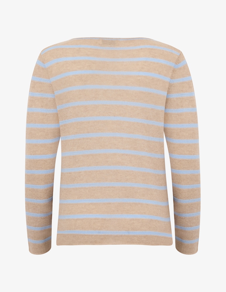 rinascente Pure Cashmere Striped crewneck jumper