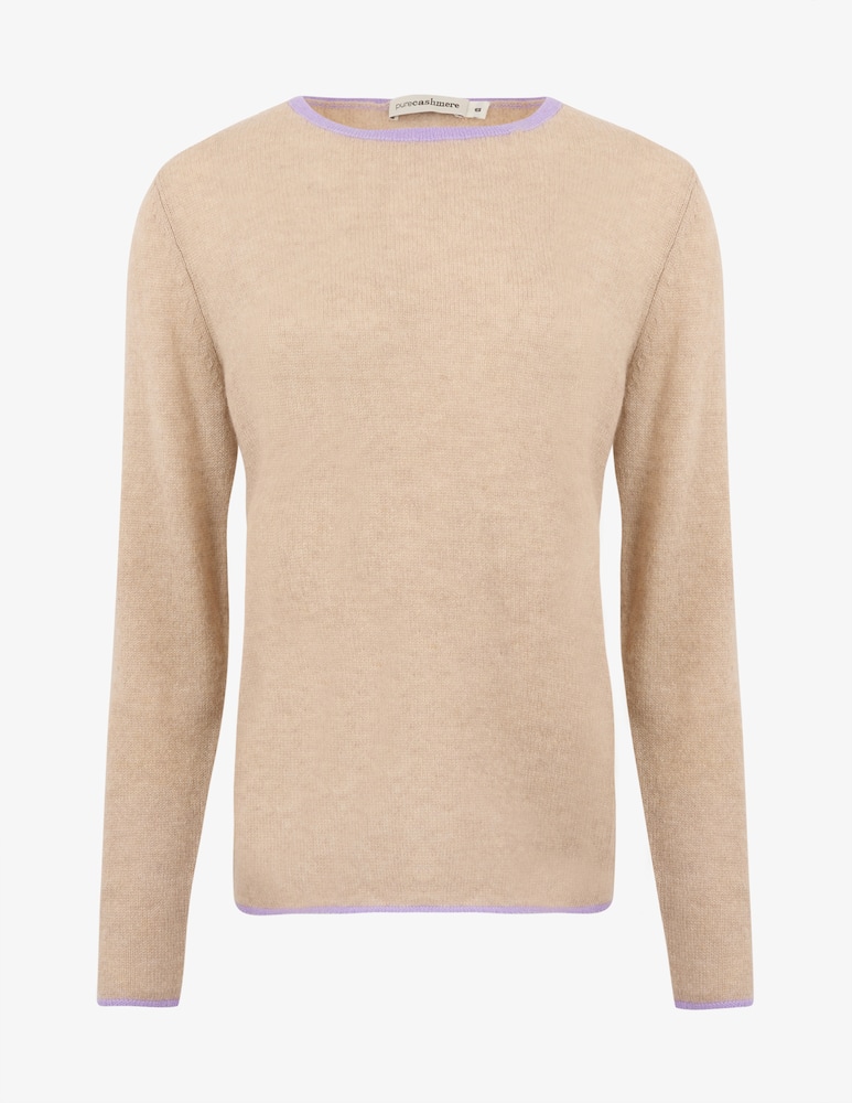 rinascente Pure Cashmere Maglione girocollo bicolore