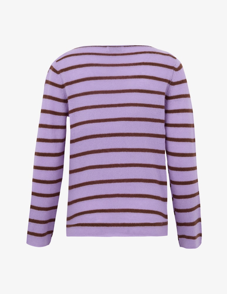 Pure Cashmere Striped crewneck jumper - picture 2