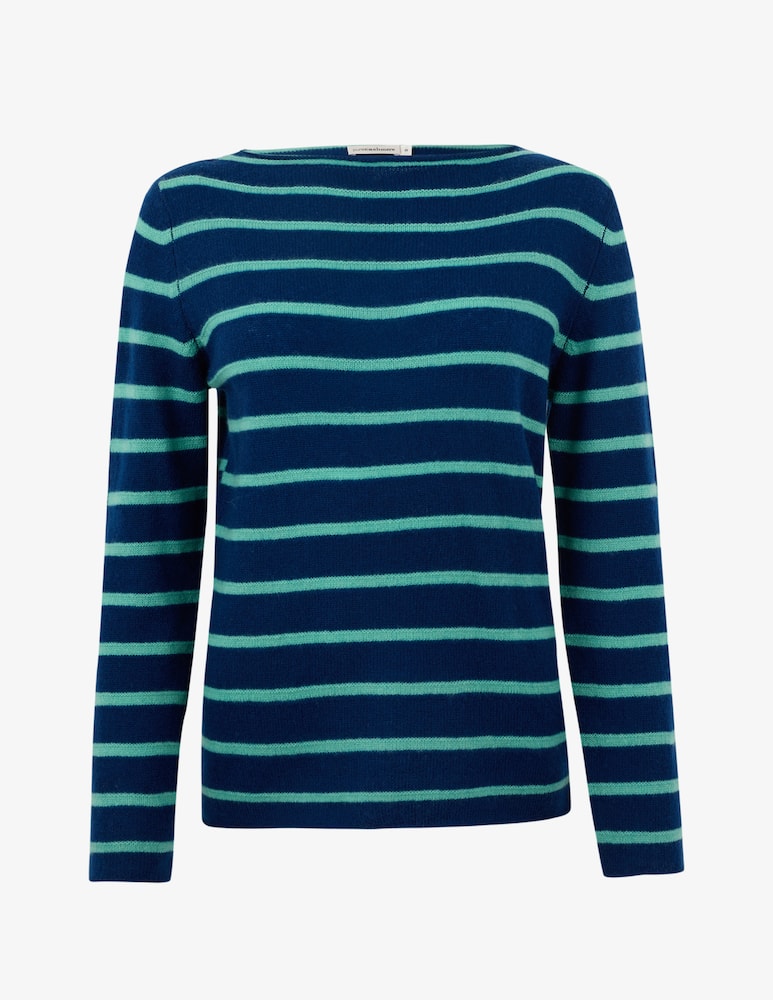 rinascente Pure Cashmere Striped crewneck jumper